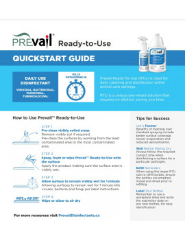 Prevail™ Vet Grade Avian Disinfectant Ready to Use (1L) $13.55