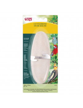 Living World Cuttlebone with Holder - Large - 15 - 18 cm (6in - 7in)