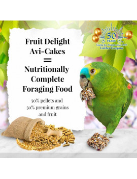 Lafeber Fruit Delight Avi-Cakes for Parrots 8oz $14.68