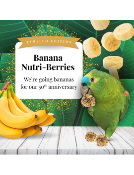 Lafeber LIMITED EDITION Banana Nutri-Berries for Parrots 7oz $19.20