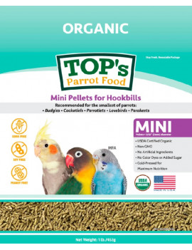 TOP's Totally Organic Mini Pellets for Parrots (1lb) $15.81