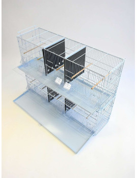 38" Triple-Compartment Stacked Finch Canary Breeding Cage (set of 2 cages) $281.37
