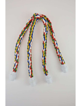 Rainbow Cross Cotton Rope Parrot Perch (Medium) $13.55