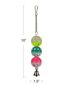 Plastic Parakeet Bird Toy with Bell $5.07