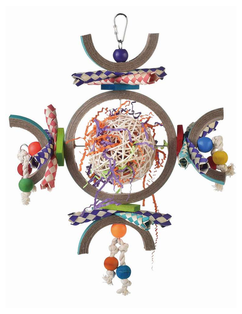 Large Space Station Natural Bird Toy with Finger Traps $19.20