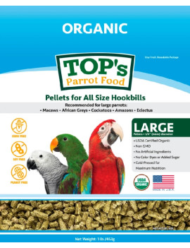 TOP's Totally Organic All Size Parrot Pellet (4lb)