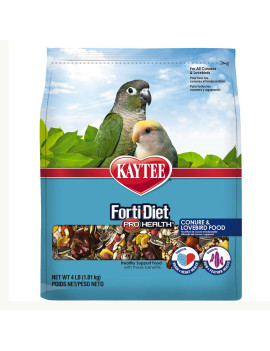 Kaytee Forti Diet Parrot Food for Conures and Lovebirds (4lb) $27.11