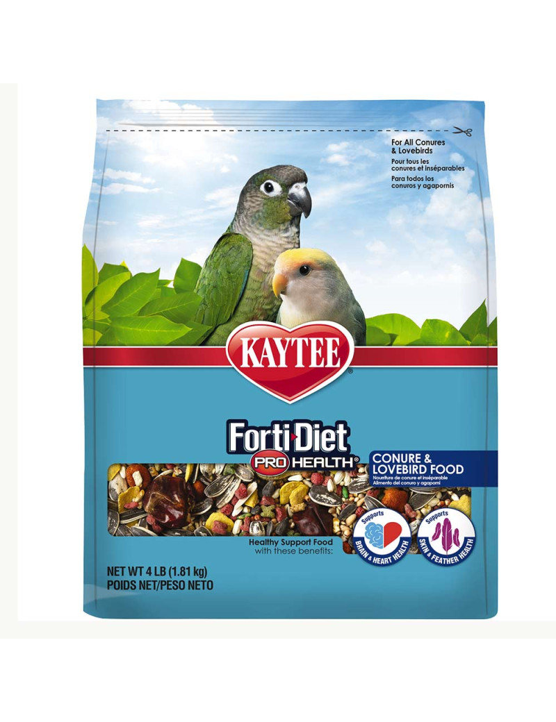 Kaytee Forti Diet Parrot Food for Conures and Lovebirds (4lb) $27.11