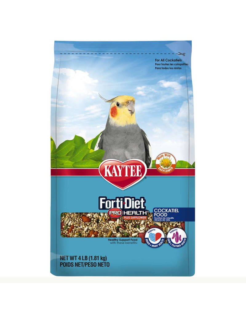 Kaytee Forti-Diet Pro Health Cockatiel Food with Safflower (4lb) $22.59