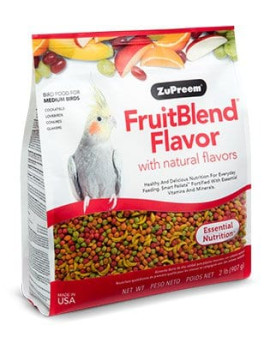 Zupreem Fruit Blend Diet for Medium Birds 2lb $28.24