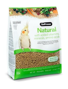 Zupreem Natural Mdium Bird Food (2.5lbs) $28.24