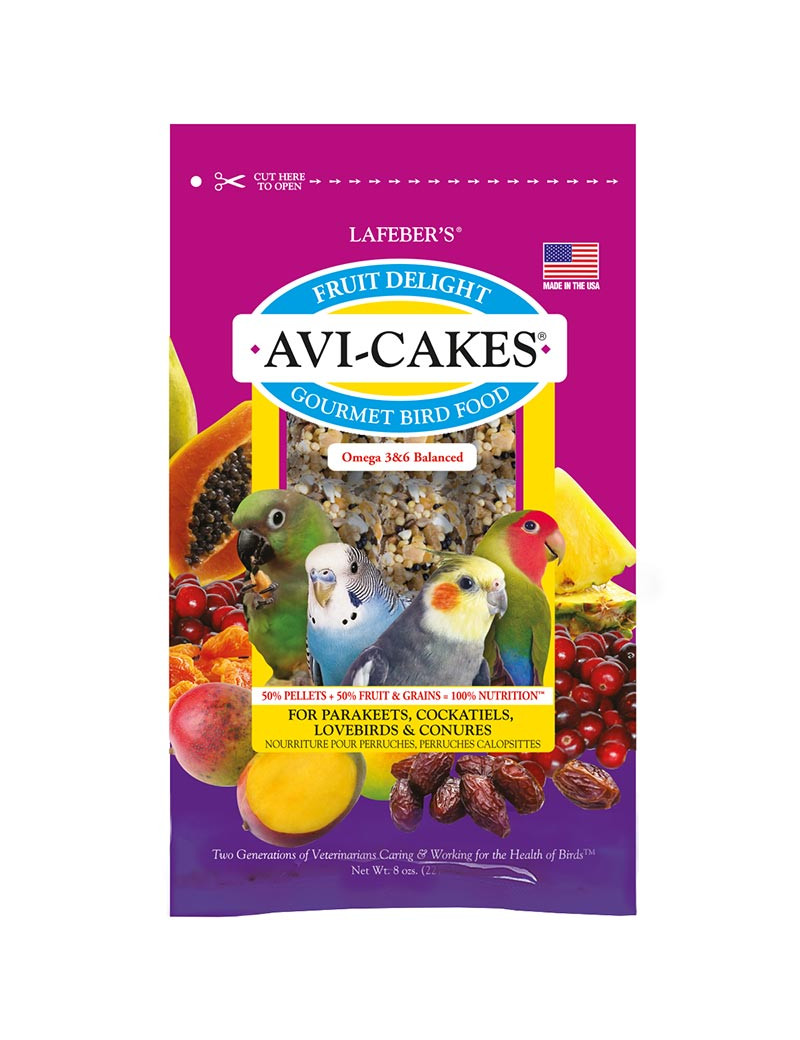 Fruit Delight Avi-Cakes for Small Birds 8oz $14.68