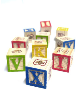 Wooden ABC Blocks for Bird Toys (Pack of 10) $6.77