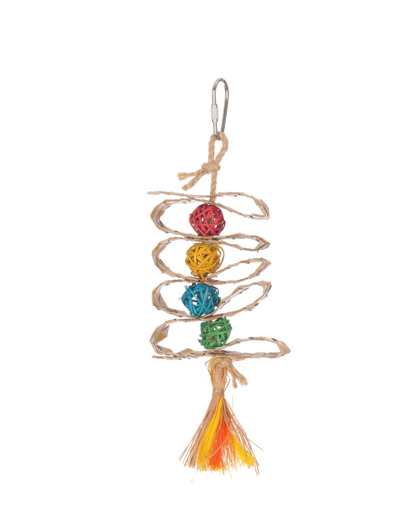 Wicker Ball Kabob Bird Toy $6.77