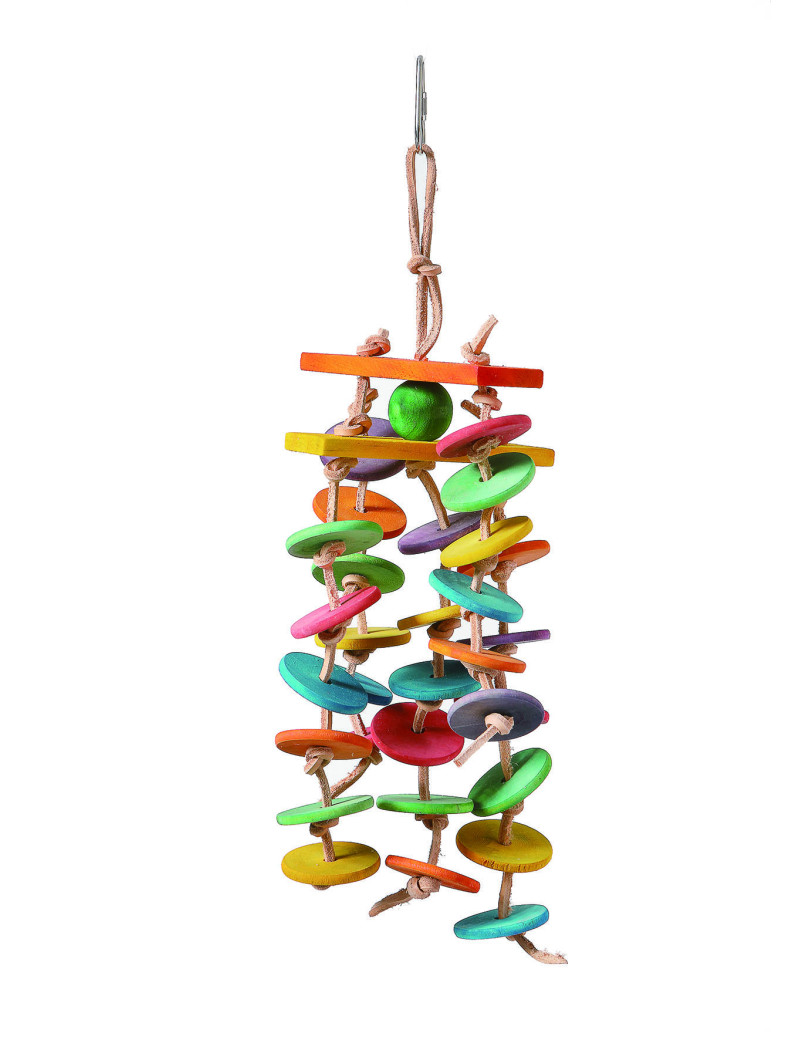 Spinning Falls Leather Parrot Toy $12.42