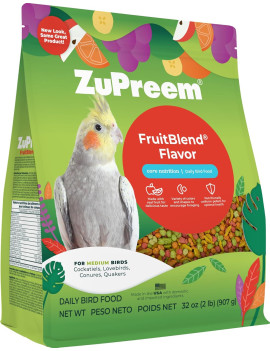 Zupreem Fruit Blend Diet for Medium Birds 2lb