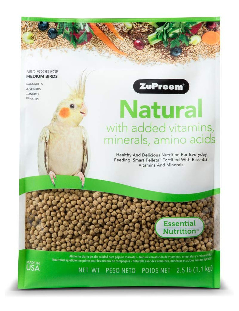 ZuPreem Natural Mdium Bird Food (2.5lbs) $24.85