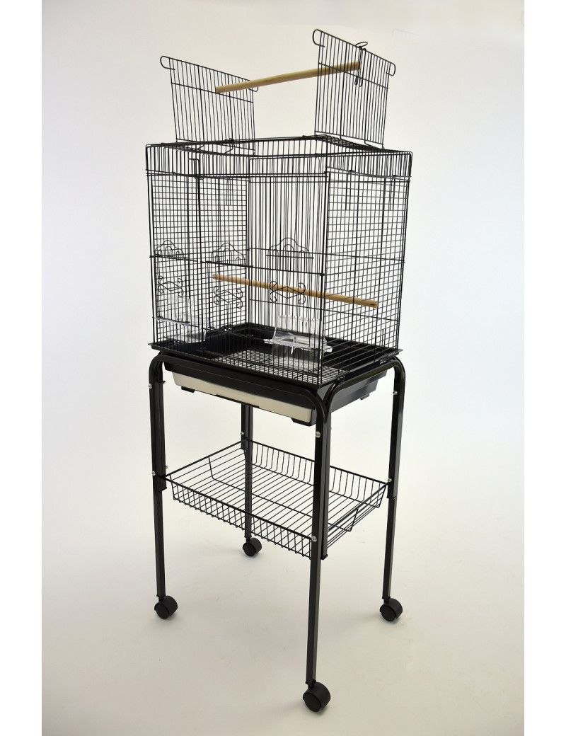 Small Open Top Bird Cage with Rolling Stand $134.47