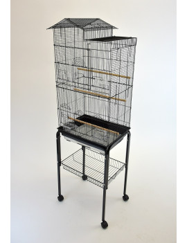 House Style Small Bird Cage with Rolling Stand $129.95