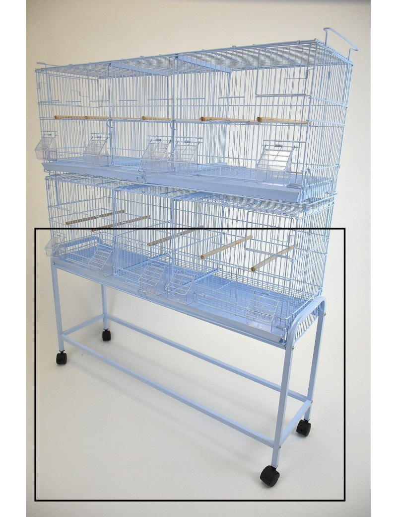 38X11" Bird Breeding Cage Stand with Wheels Petsfella