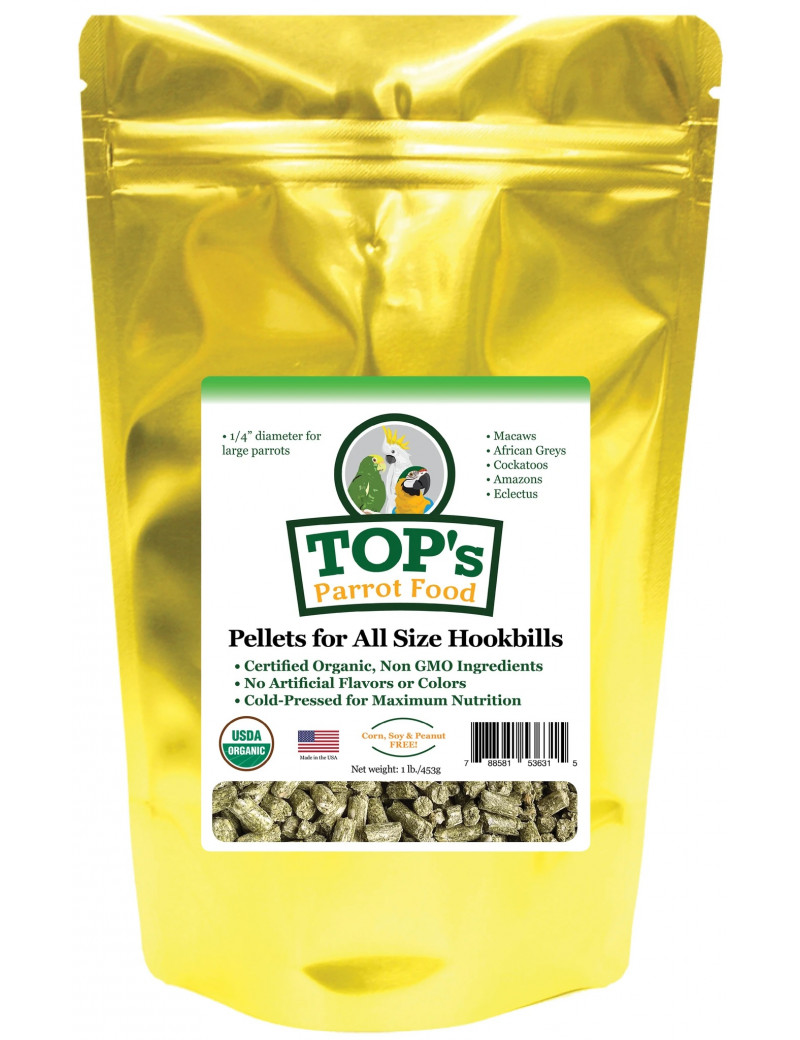 TOP's Totally Organic All Size Parrot Pellet (1lb) $13.55
