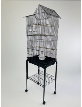 17X13" House Roof Top Bird Cage With Rolling Stand $146.89