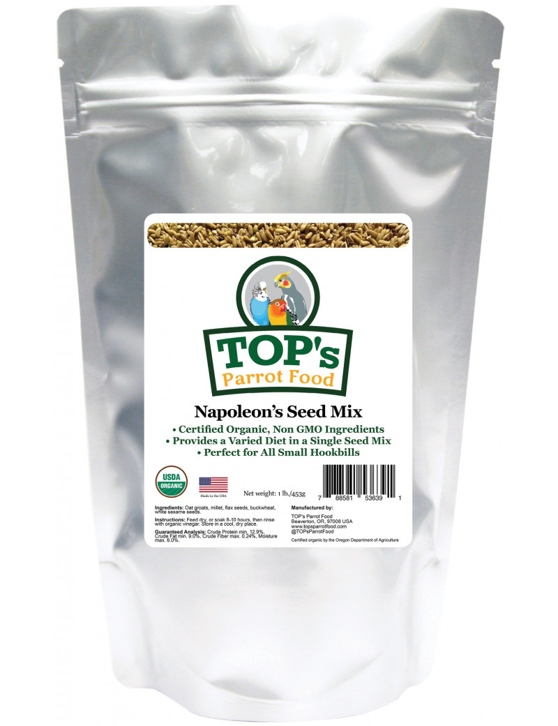 TOP's Napoleon's Seed Mix for Small Parrots (1lb) $15.81