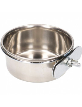 10oz Stainless Steel Bird Feeding Bowl with Clamp $6.77