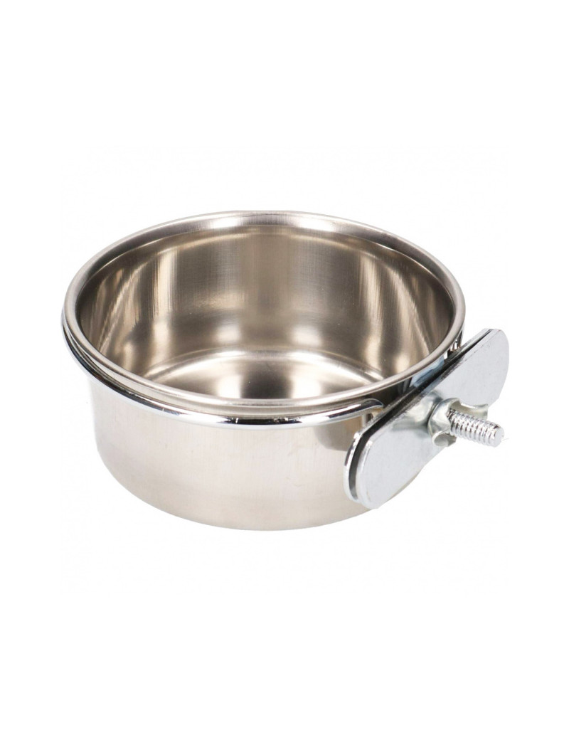 10oz Stainless Steel Bird Feeding Bowl with Clamp $6.77