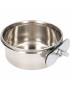 10oz Stainless Steel Bird Feeding Bowl with Clamp