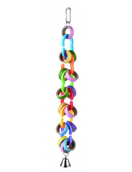 Parrot Toy with Plastic Chain and Bagels $18.07