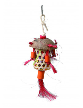 Chinese Lantern Shaped Natural Parrot Toy $13.55