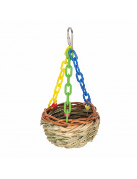 Natural Hanging Bird Toy Treat Basket $12.42