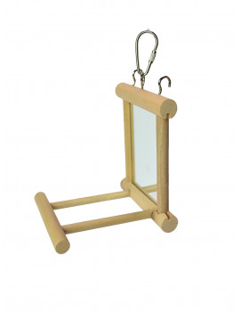 Small Hanging Mirror Bird Toy with Perch Stand $6.77