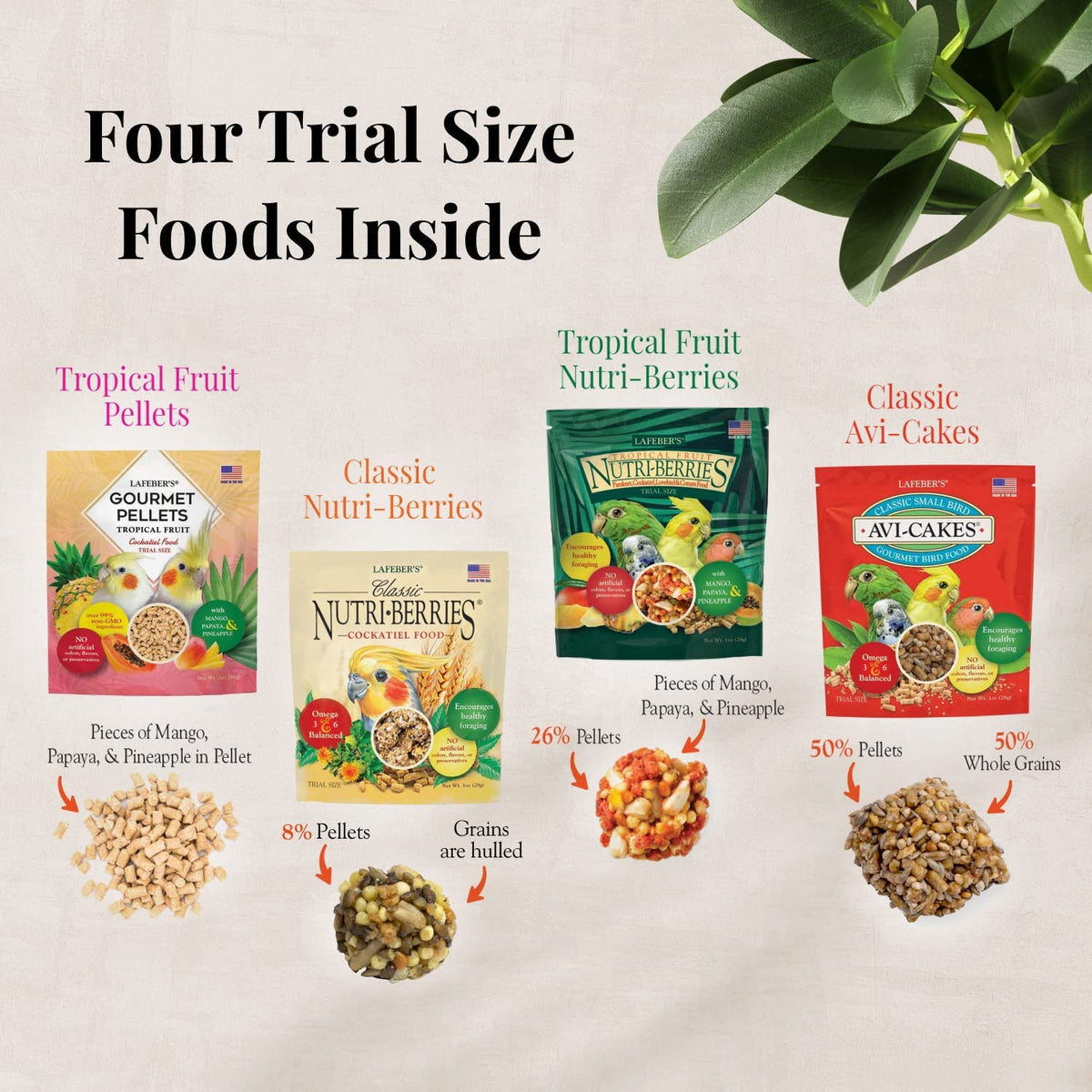 Lafeber Foraging Fun Packs for Cockatiel (5oz) $15.81