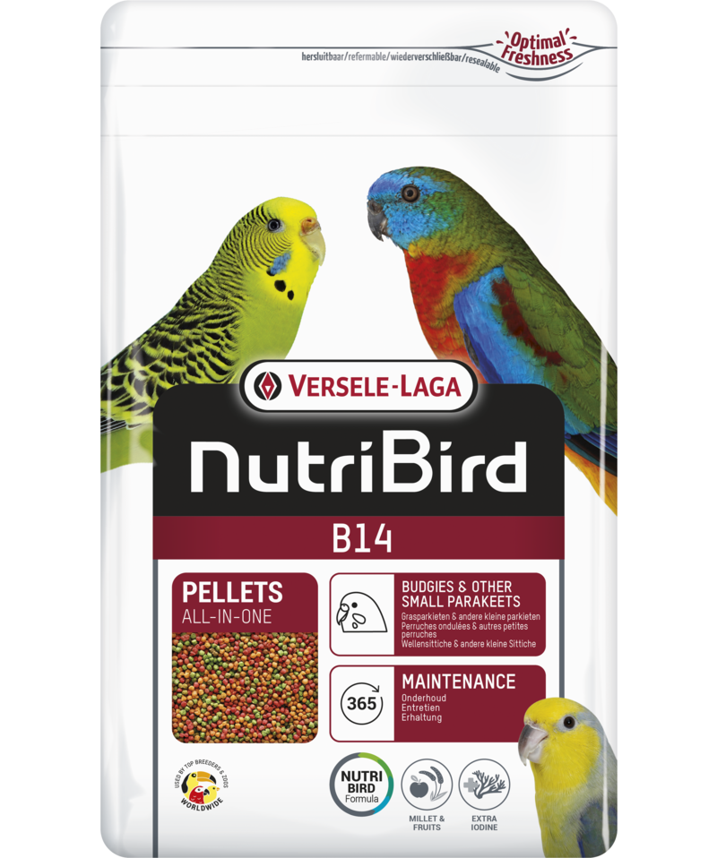 NutriBird B14 Maintenance food for budgies and other small parakeets (800g) $13.55