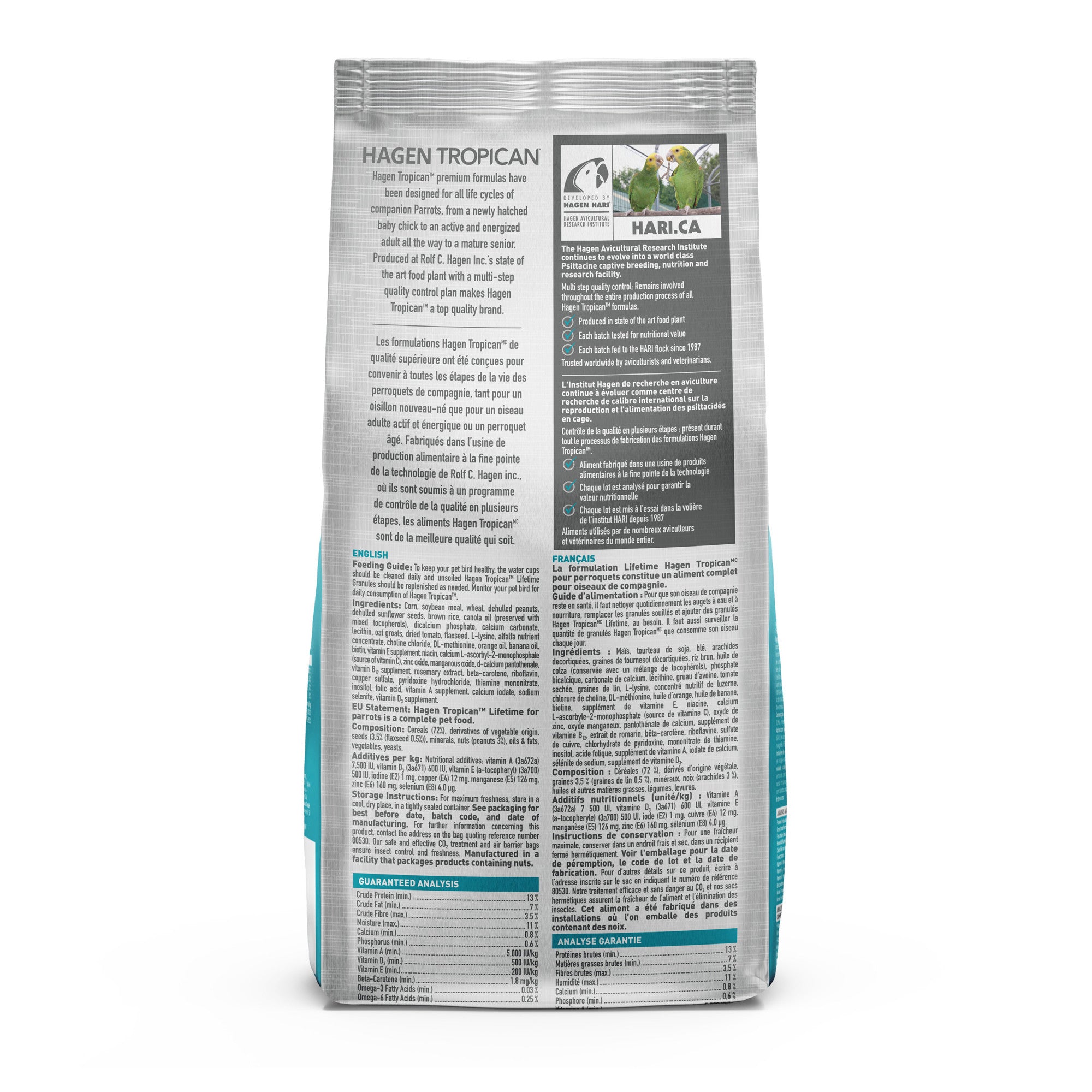 Hagen Tropican Lifetime Formula Granules for Parrots (4 lb) $22.59