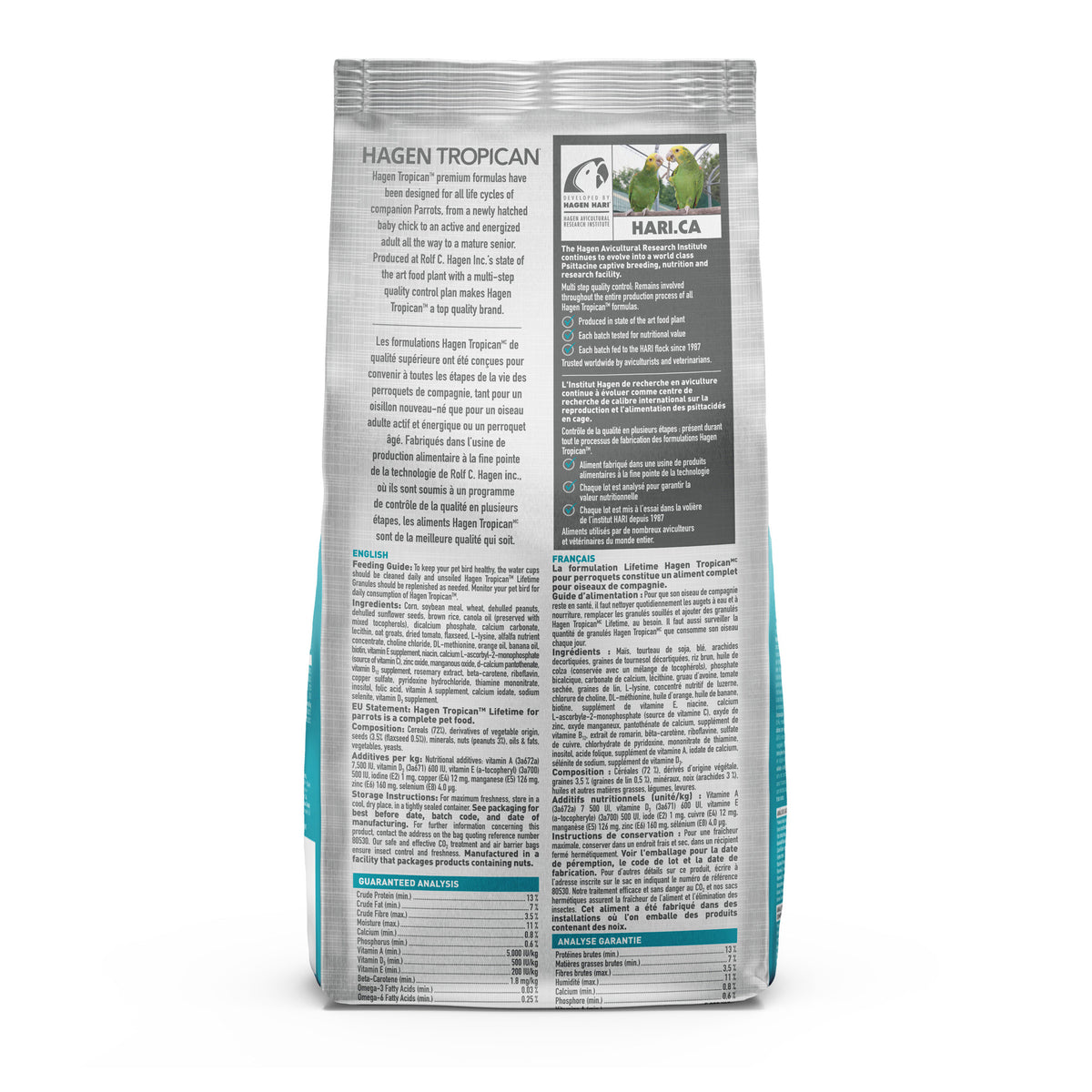 Hagen Tropican Lifetime Formula Granules for Parrots (4 lb) $22.59