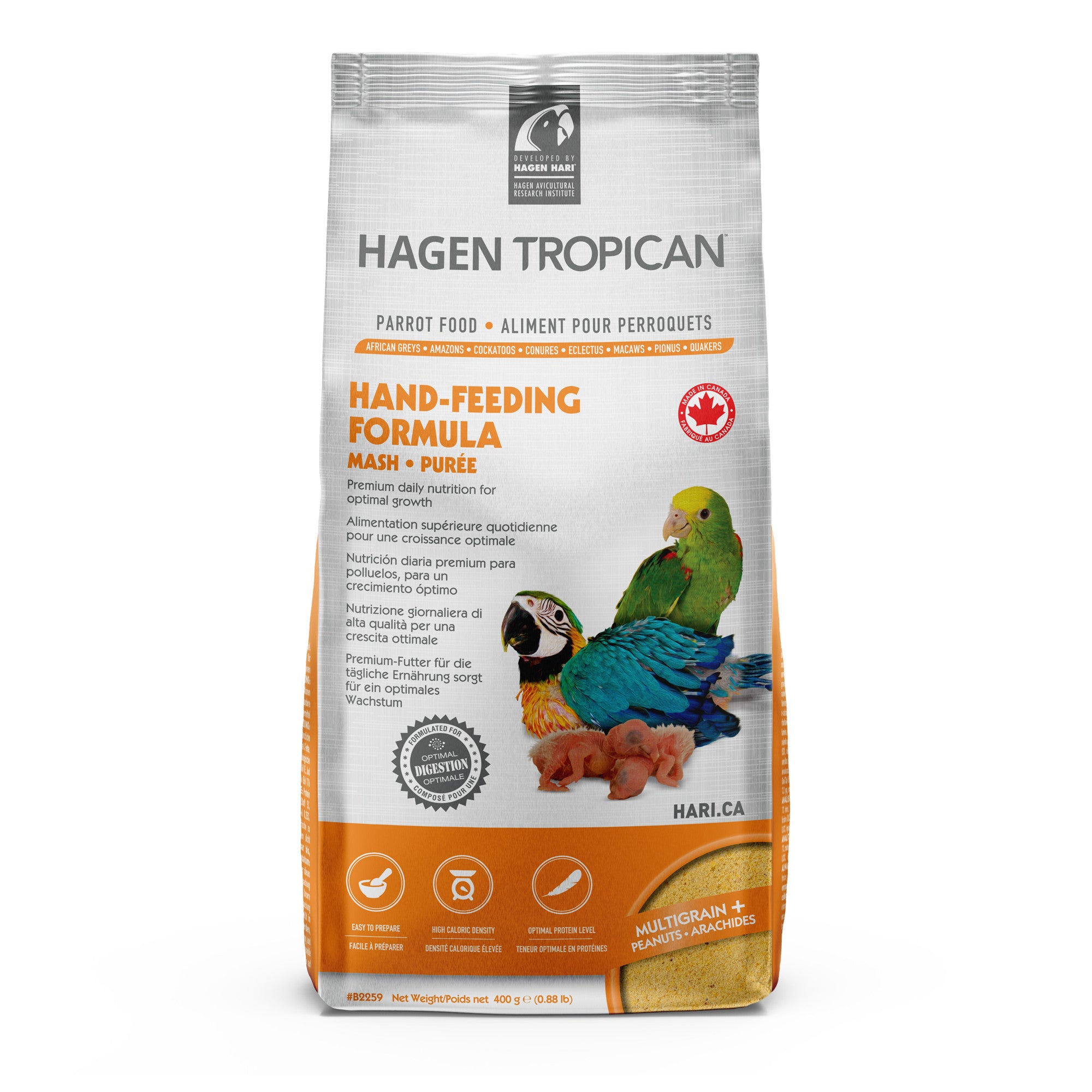 Tropican Hand-Feeding Formula - 400 g (0.88 lb) $10.16