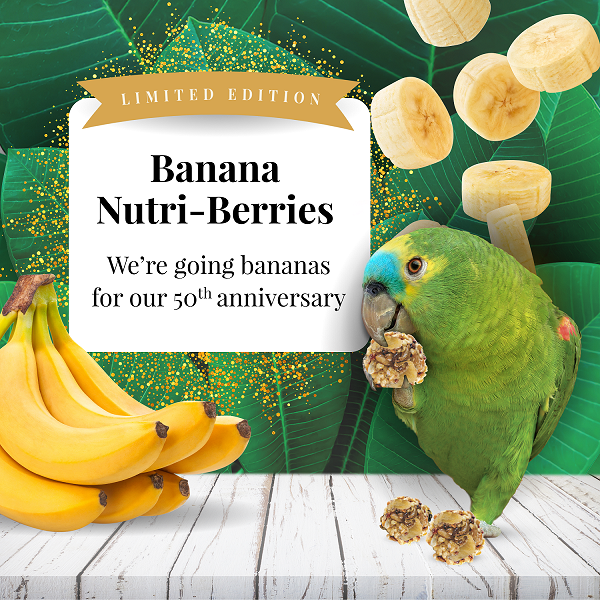 Lafeber LIMITED EDITION Banana Nutri-Berries for Parrots 7oz $19.20