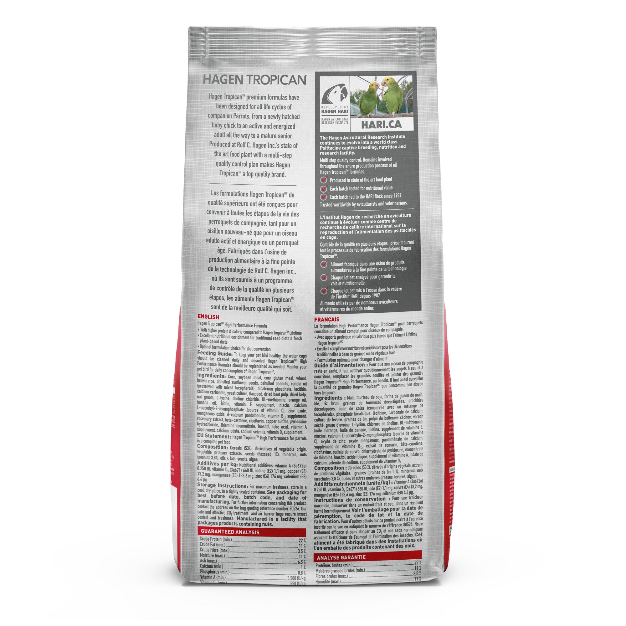 Tropican High Performance Granules for Cockatiels - 820 g (1.8 lb) $14.68