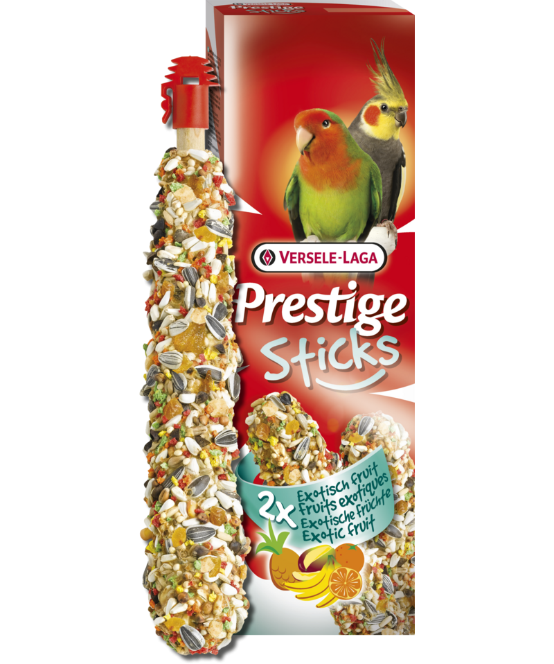 Prestige Treat Stick with Exotic Fruit for Large Parakeets (2x70g) $10.16