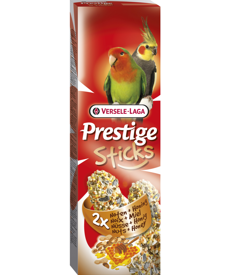 Prestige Treat Stick with Nuts and Honey for Large Parakeets (2x70G) $10.16
