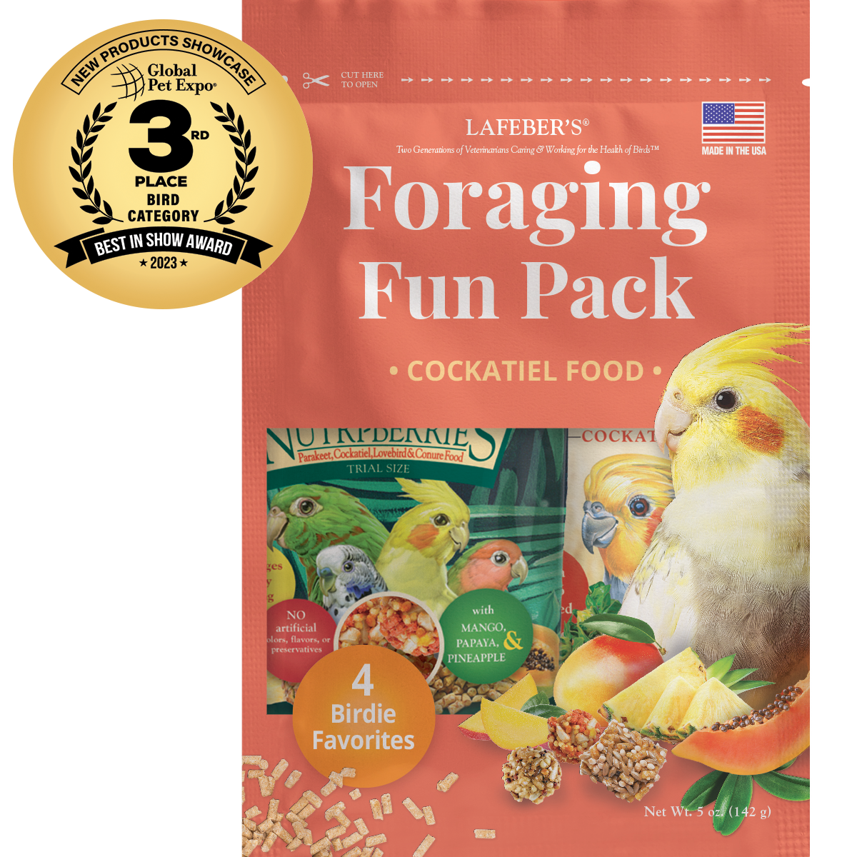 Lafeber Foraging Fun Packs for Cockatiel (5oz) $15.81