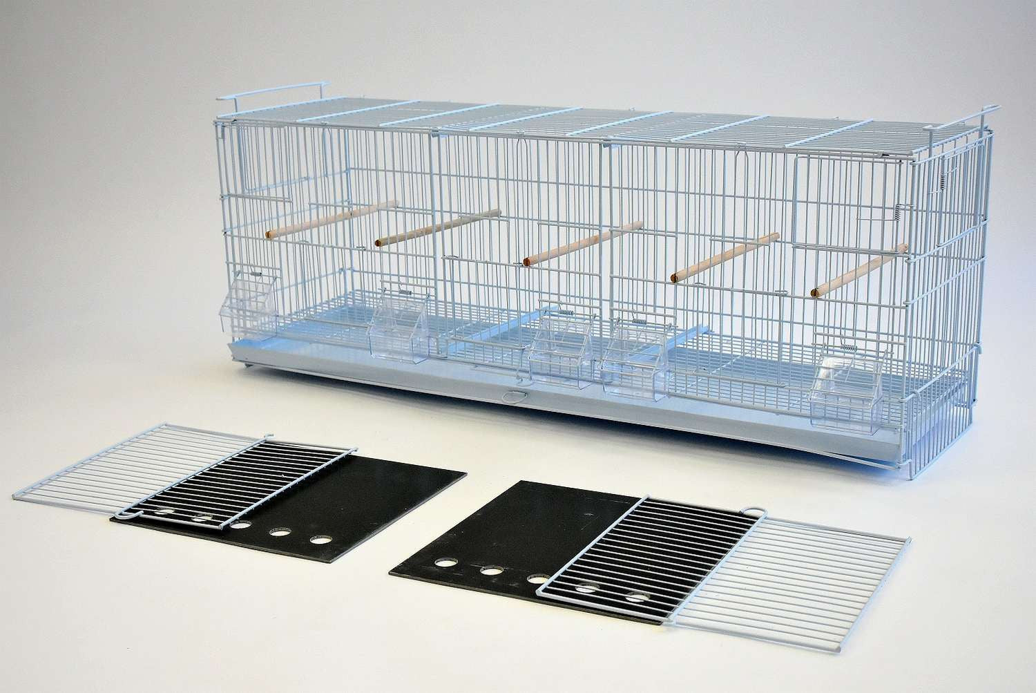 38" Triple-Compartment Stacked Finch Canary Breeding Cage (set of 2 cages) $224.87