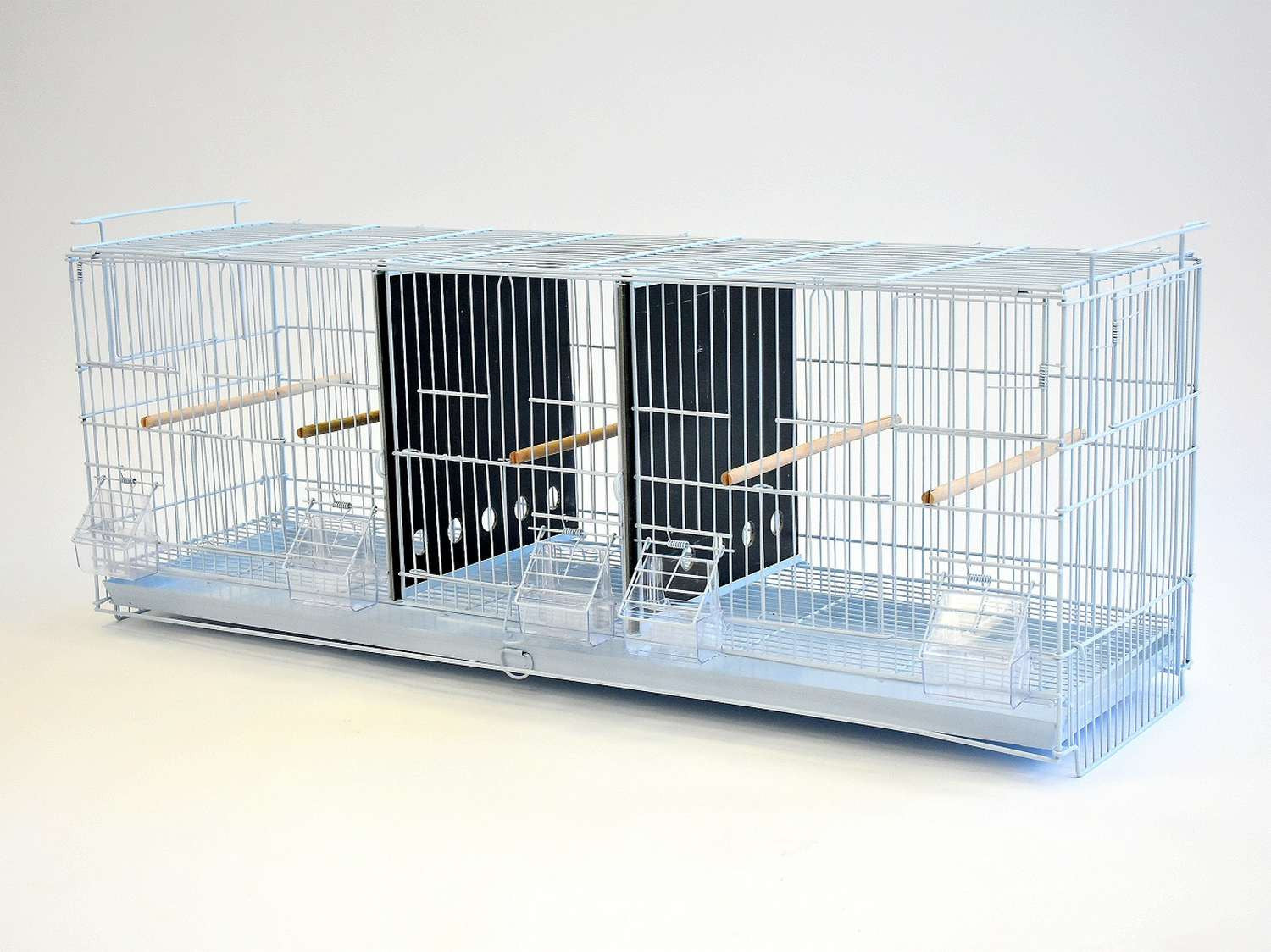 38" Triple-Compartment Stacked Finch Canary Breeding Cage (set of 2 cages) $224.87