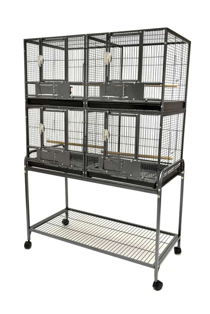 Deluxe Double Stacked Breeding Cage for Small Medium Bird Parrot $733.37