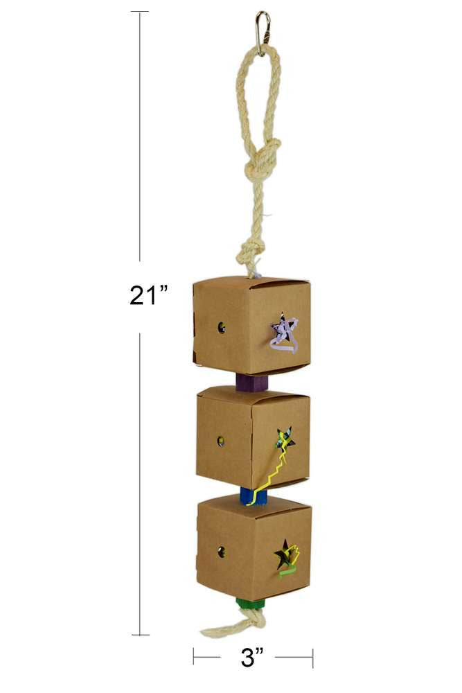 Parrot Foraging Box with Bird Safe Crinkle Paper $7.90