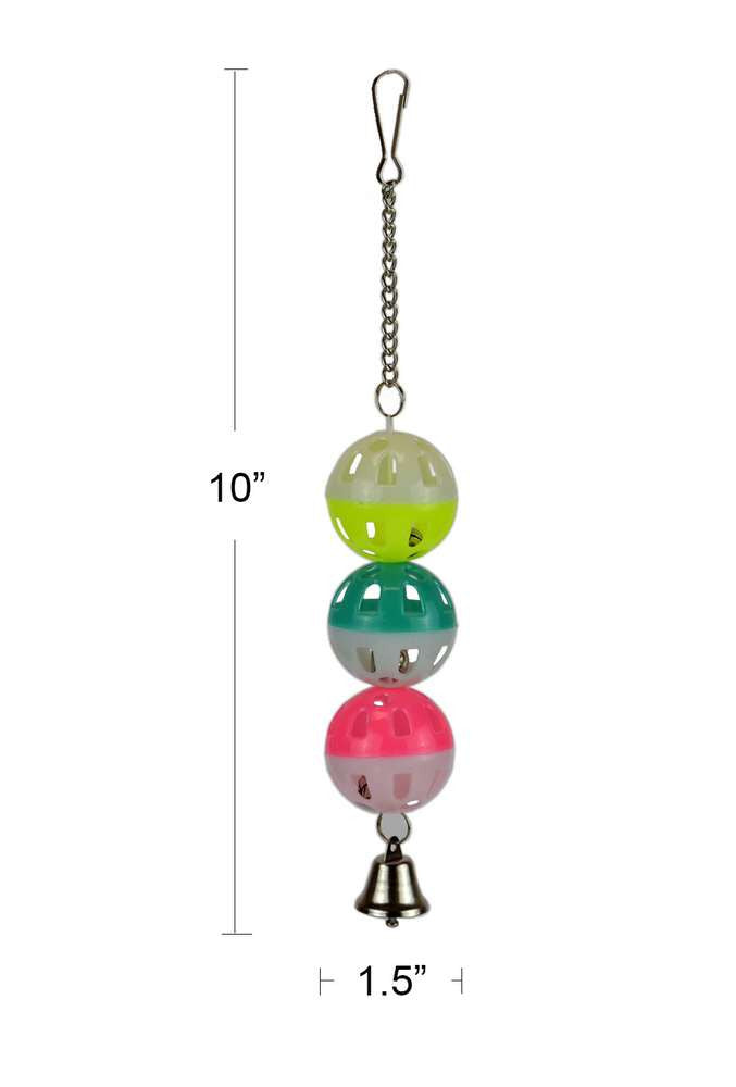 Plastic Parakeet Bird Toy with Bell $5.07