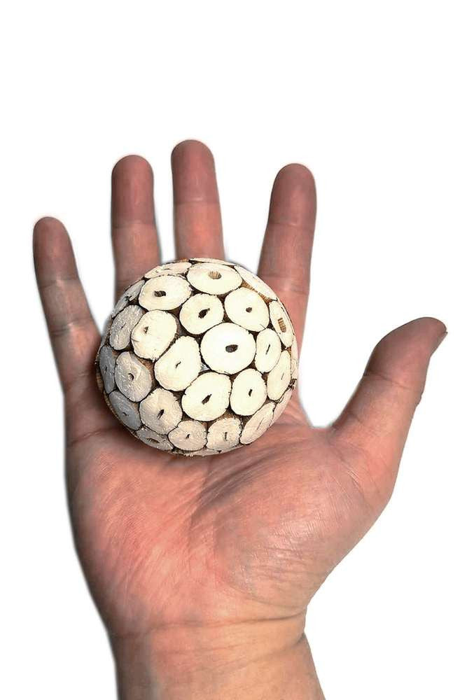 Natural Sola Coin Ball 6cm $1.23
